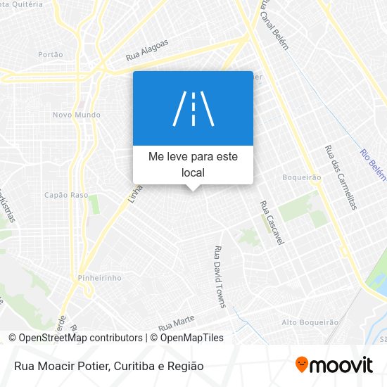 Rua Moacir Potier mapa