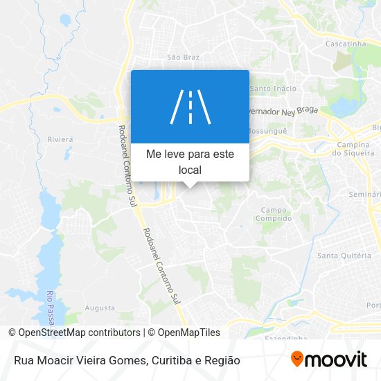 Rua Moacir Vieira Gomes mapa