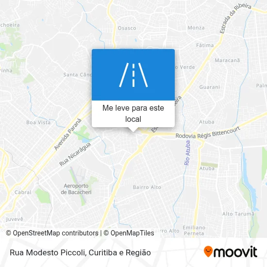 Rua Modesto Piccoli mapa