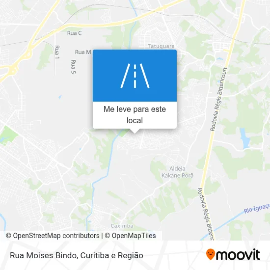 Rua Moises Bindo mapa