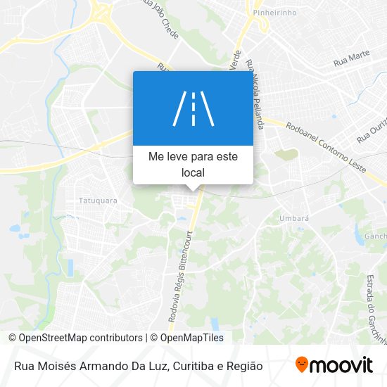 Rua Moisés Armando Da Luz mapa