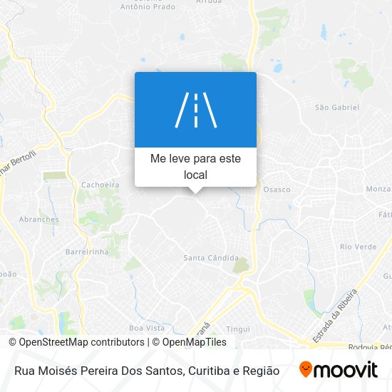 Rua Moisés Pereira Dos Santos mapa
