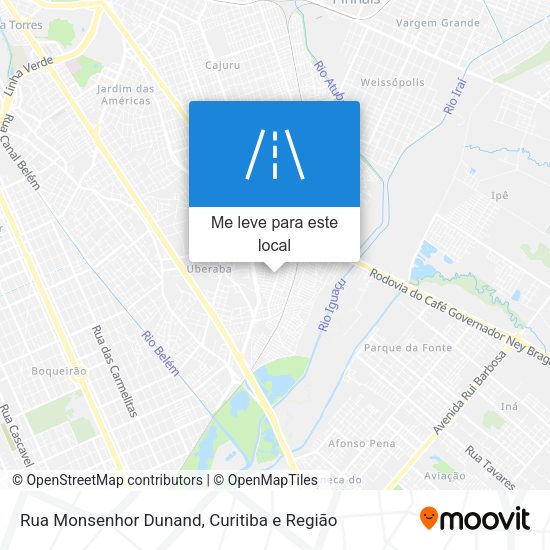 Rua Monsenhor Dunand mapa