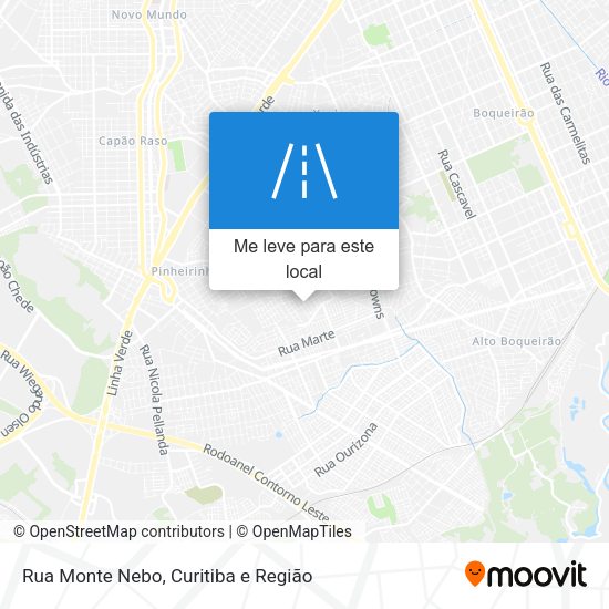 Rua Monte Nebo mapa