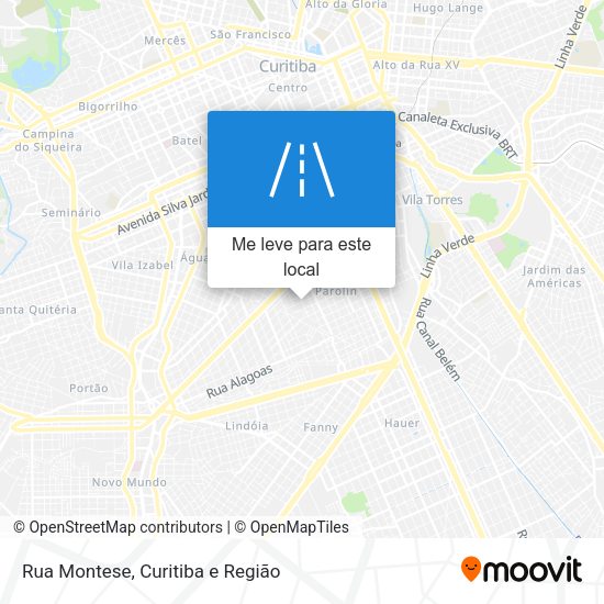 Rua Montese mapa