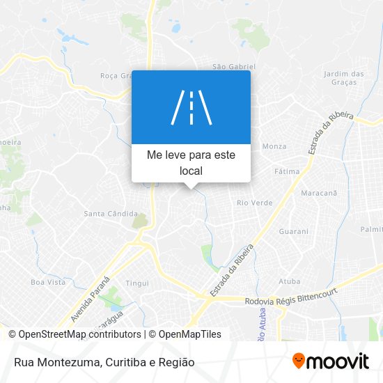 Rua Montezuma mapa