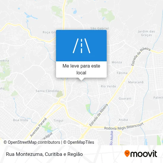 Rua Montezuma mapa