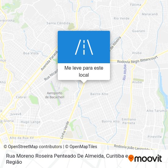 Rua Moreno Roseira Penteado De Almeida mapa