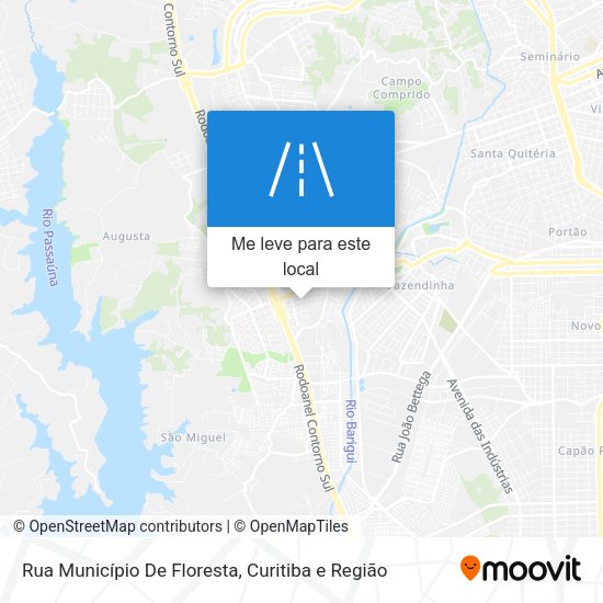 Rua Município De Floresta mapa