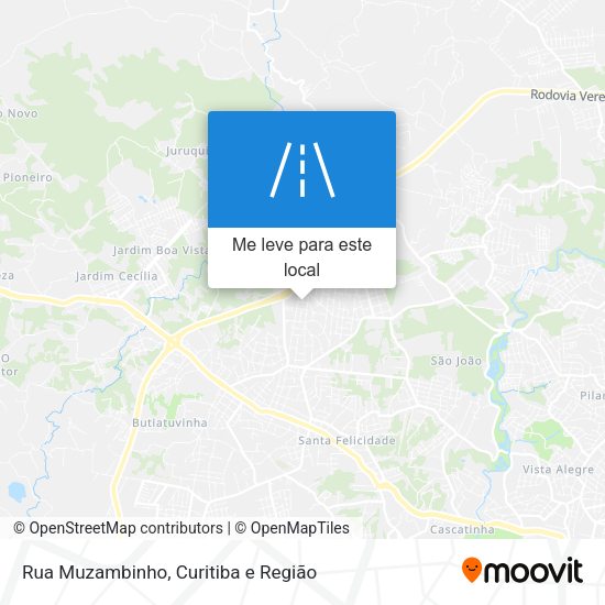 Rua Muzambinho mapa