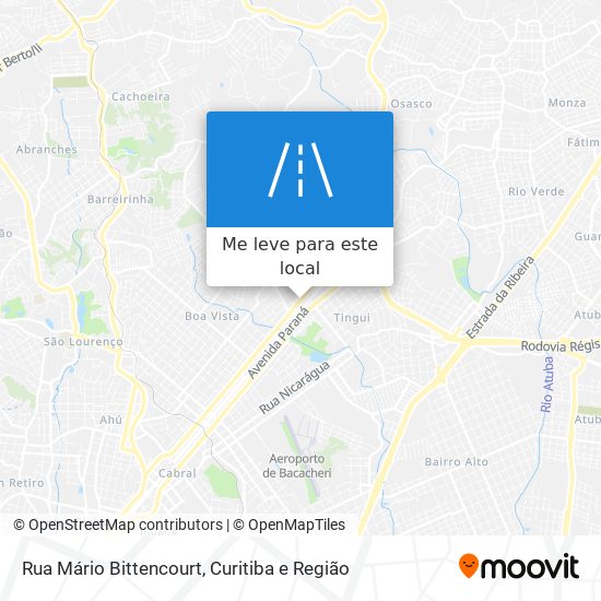 Rua Mário Bittencourt mapa