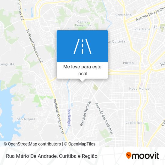 Rua Mário De Andrade mapa