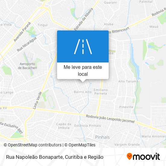 Rua Napoleão Bonaparte mapa