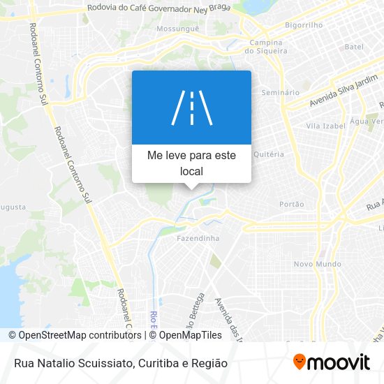 Rua Natalio Scuissiato mapa