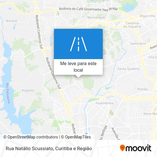 Rua Natálio Scussiato mapa