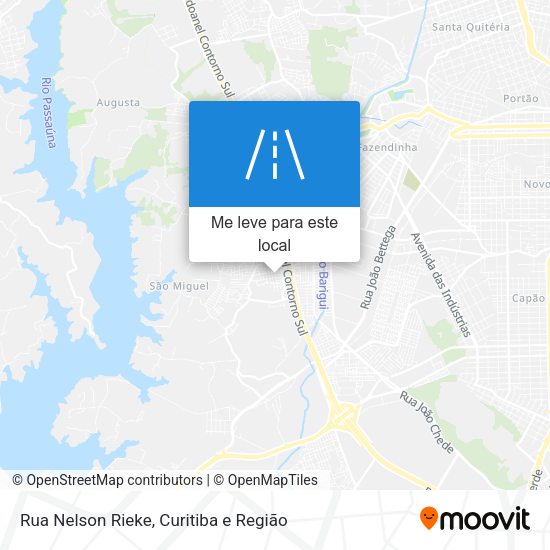 Rua Nelson Rieke mapa