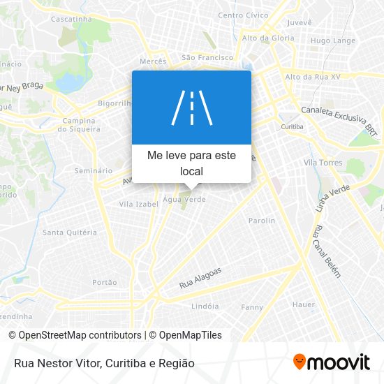 Rua Nestor Vitor mapa