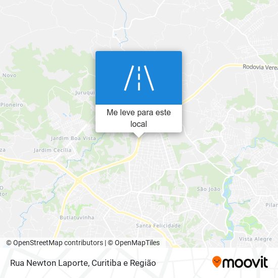 Rua Newton Laporte mapa