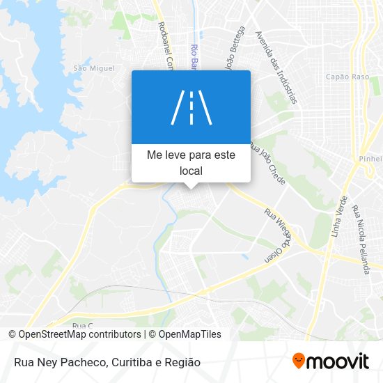 Rua Ney Pacheco mapa