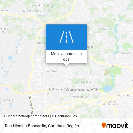 Rua Nicolau Boscardin mapa
