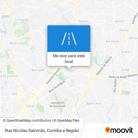 Rua Nicolau Salomão mapa