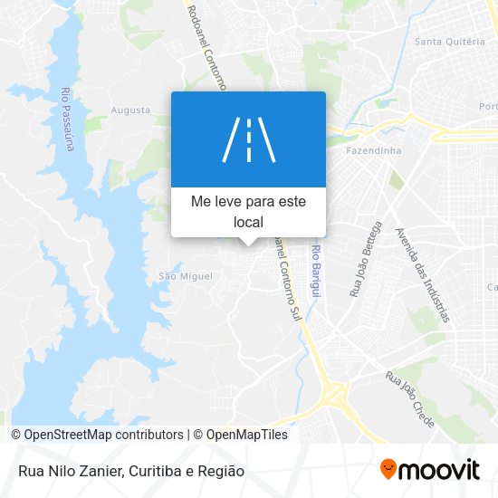Rua Nilo Zanier mapa