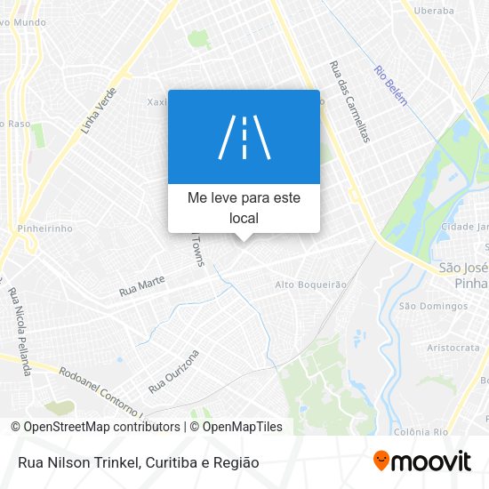 Rua Nilson Trinkel mapa