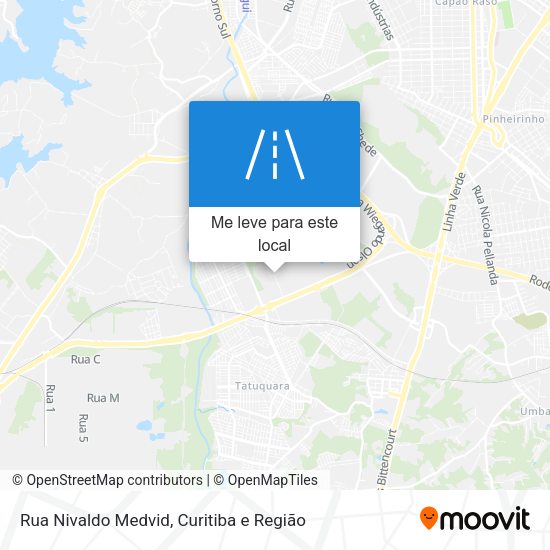 Rua Nivaldo Medvid mapa