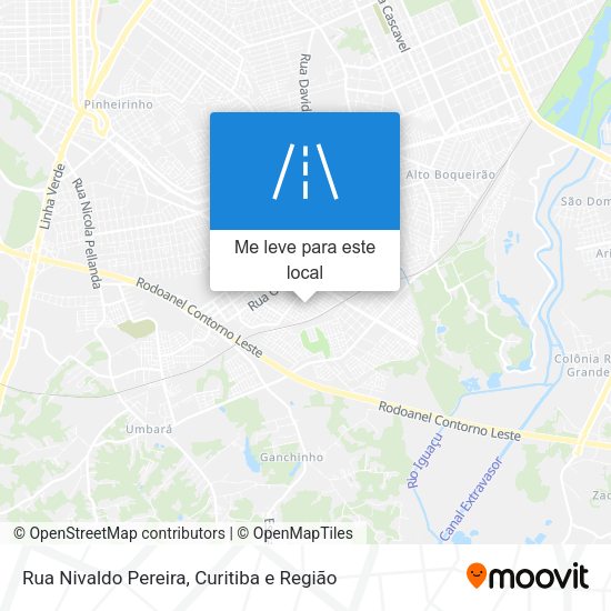 Rua Nivaldo Pereira mapa