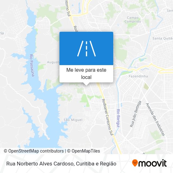 Rua Norberto Alves Cardoso mapa