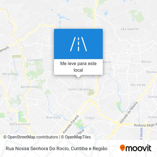 Rua Nossa Senhora Do Rocio mapa