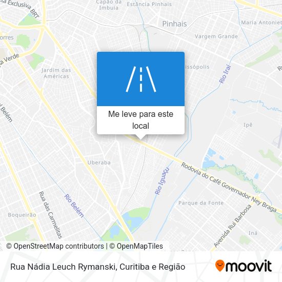 Rua Nádia Leuch Rymanski mapa