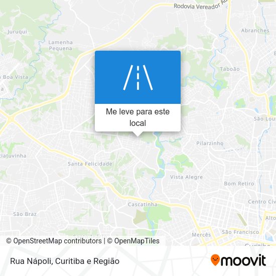 Rua Nápoli mapa
