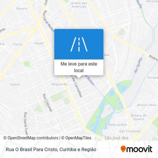 Rua O Brasil Para Cristo mapa