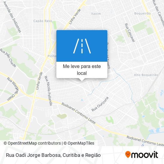 Rua Oadi Jorge Barbosa mapa