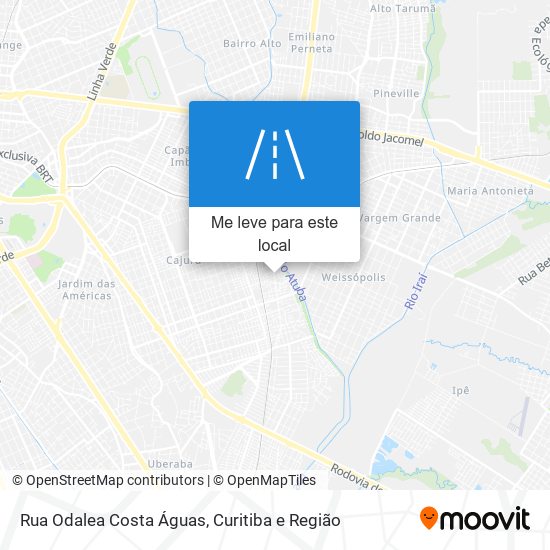 Rua Odalea Costa Águas mapa