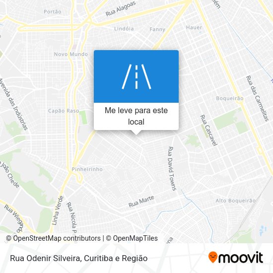 Rua Odenir Silveira mapa