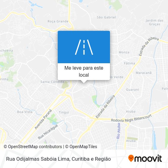 Rua Odijalmas Sabóia Lima mapa