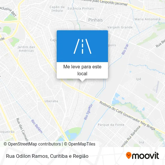 Rua Odilon Ramos mapa