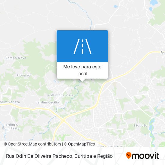 Rua Odin De Oliveira Pacheco mapa