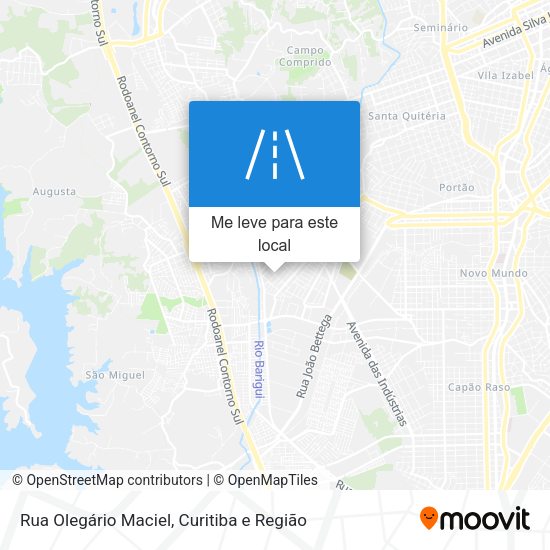 Rua Olegário Maciel mapa