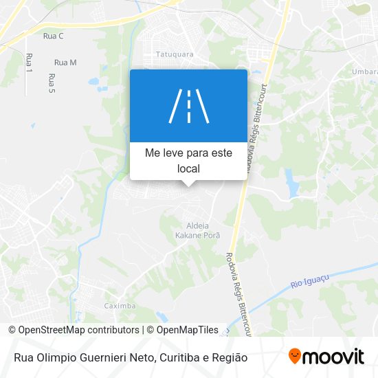 Rua Olimpio Guernieri Neto mapa