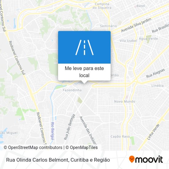 Rua Olinda Carlos Belmont mapa