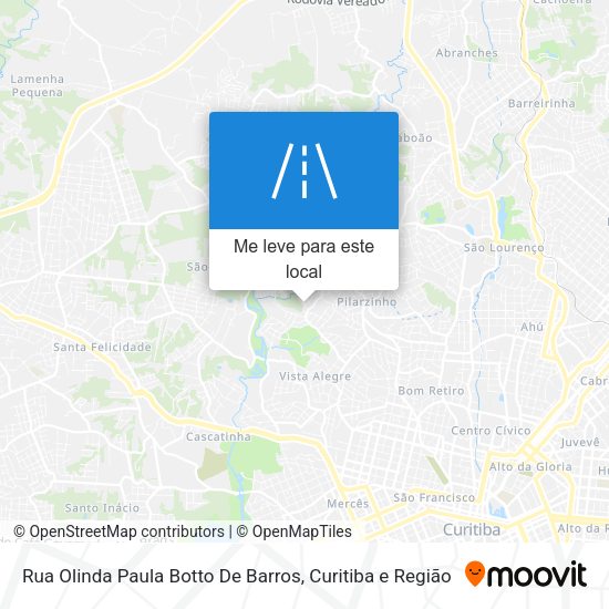 Rua Olinda Paula Botto De Barros mapa