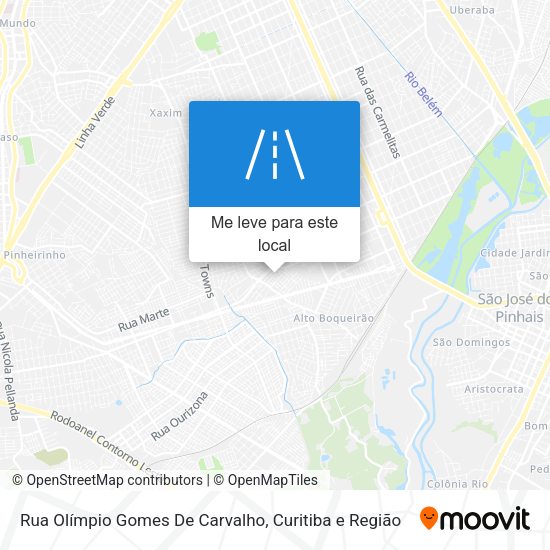 Rua Olímpio Gomes De Carvalho mapa