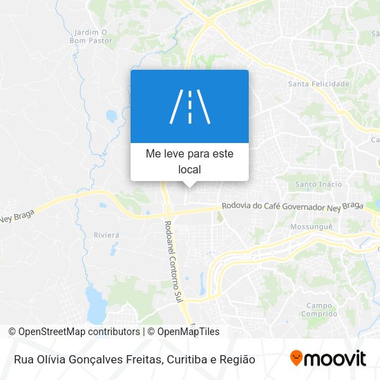 Rua Olívia Gonçalves Freitas mapa