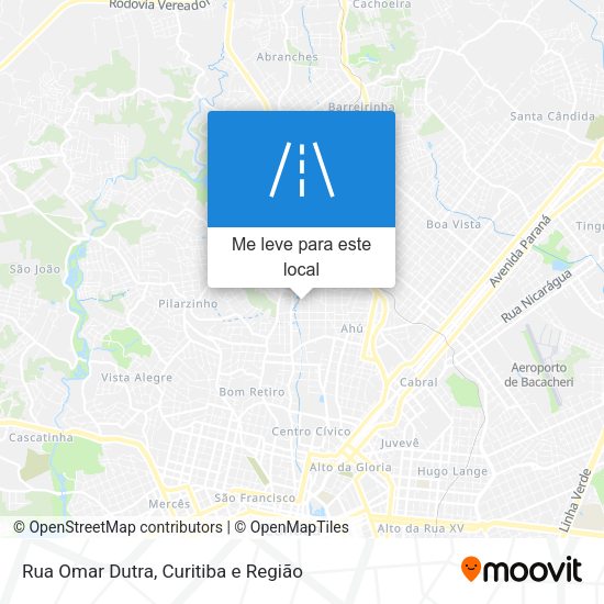 Rua Omar Dutra mapa
