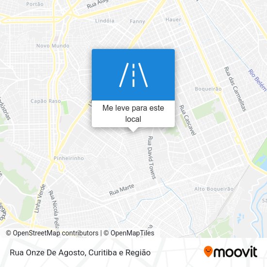 Rua Onze De Agosto mapa