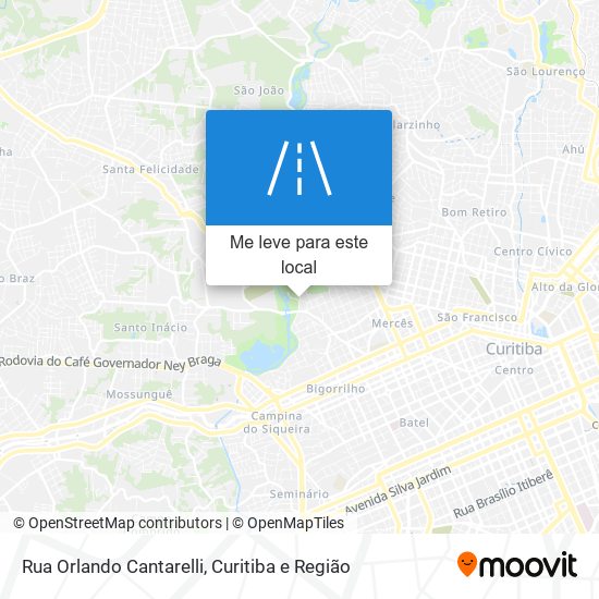 Rua Orlando Cantarelli mapa