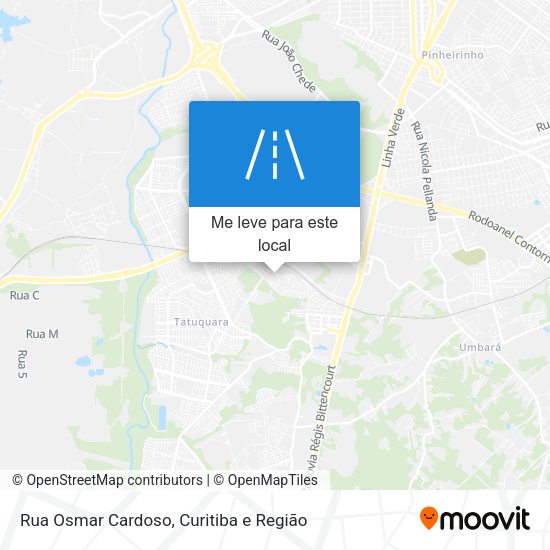 Rua Osmar Cardoso mapa